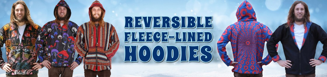 reversible fleece hippie jackets